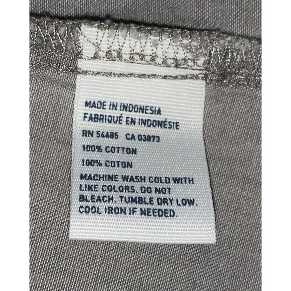American Eagle Sz SMALL Soft Chambray Shirt Top Gray Mineral Wash Cotton EUC - Picture 9 of 10
